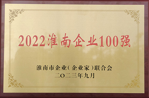 2022淮南企業100強